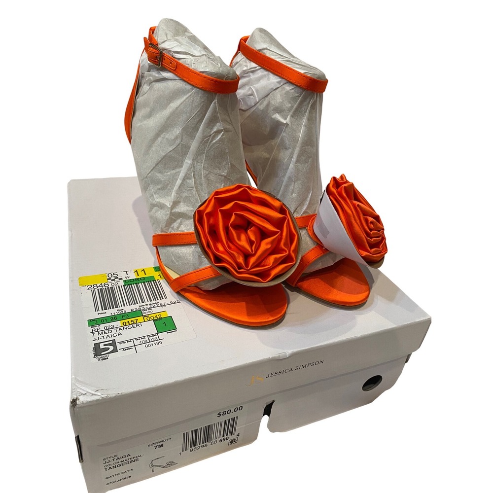 Jessica Simpson Taiga Sandal in‎ Tangerine Size 7